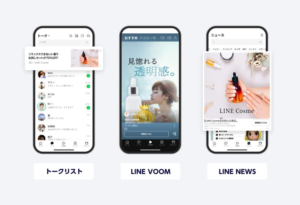  LINE広告の種類